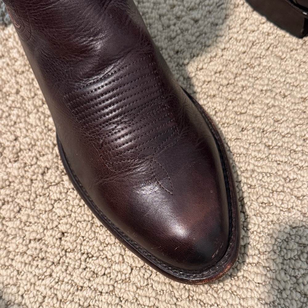 Tecovas men’s Dark Brown Cartwright Boots 12 wide - Picture 3 of 9